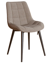 Стул DL-2407 (каркас черный тк. коллекции Велюр латте(AL)) Стул DL-2407 (каркас черный тк. коллекции Велюр латте(AL))